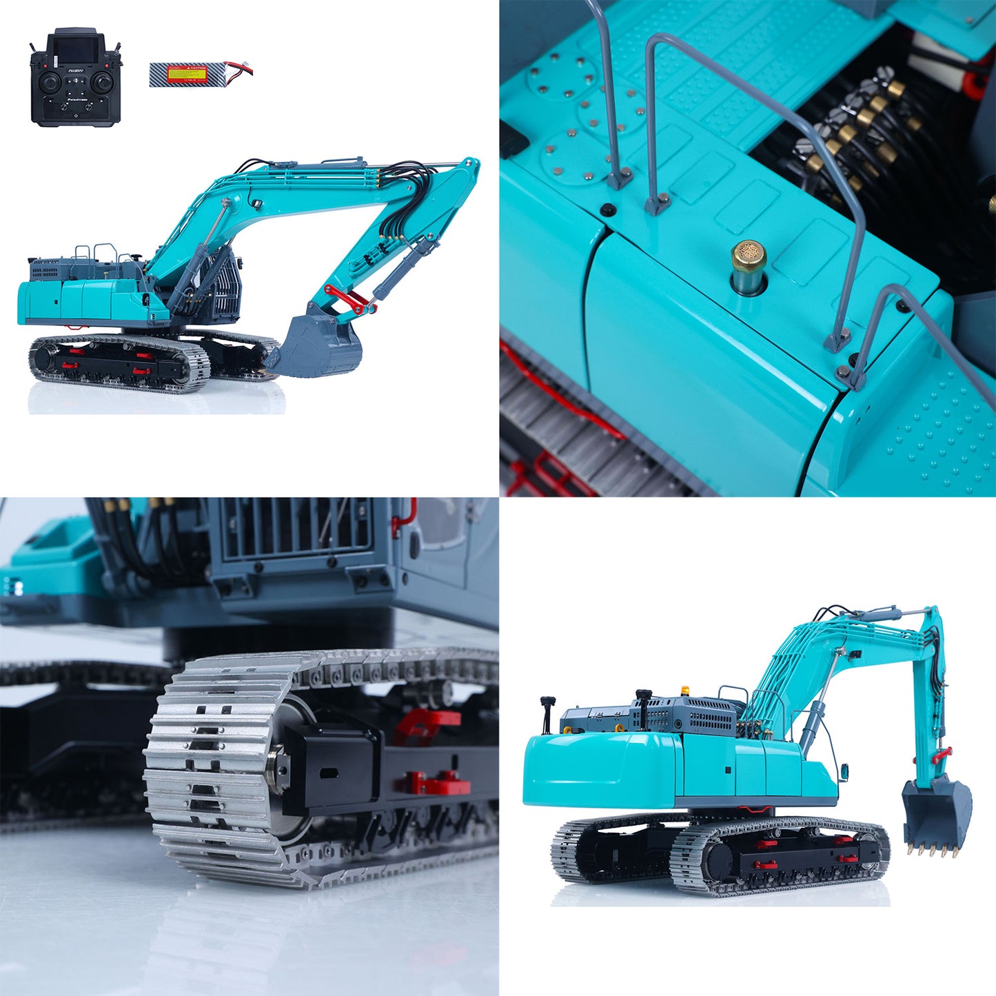 LESU 1/14 RC Metal Hydraulic Excavator SK500 RTR Remote Control Digger Model 6CH Valve 3MAP Pump Relief Valve PL18EV Lite Radio
