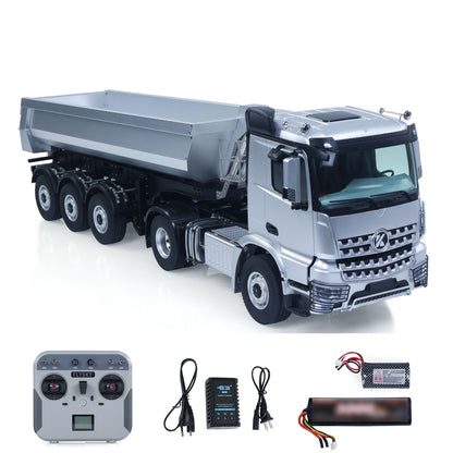 US STOCK Kabolite RTR Car 1/14 4X4 RC Tractor Truck 3Axles Electric Lifting Dump Trialer