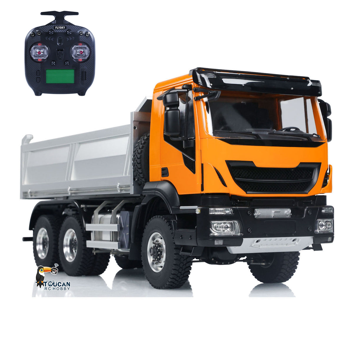 MD 1/14 6x6 Hydraulic RC Painted Assembled PNP Truck Dumper With 2-speed Gearbox Sound Light System