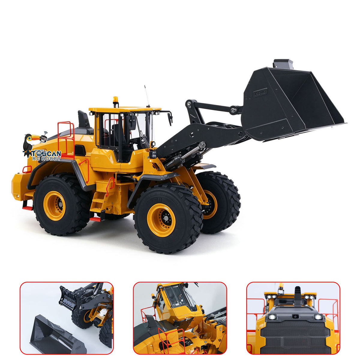 LESU L220H 1/14 Metal RC Hydraulic Wheel Loader A0013 PNP/RTR/KIT 4WD Construction Model Brushless FOC Motor 2 Speed Transmission Light Sound