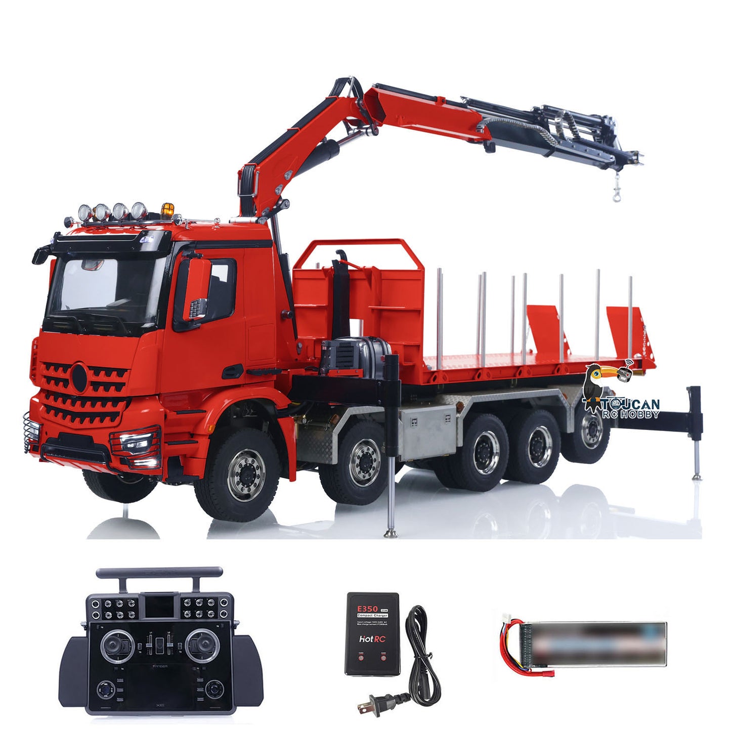 Camion grue hydraulique RC 10x10 1/14 Dumper complet RTR XRLite Radio