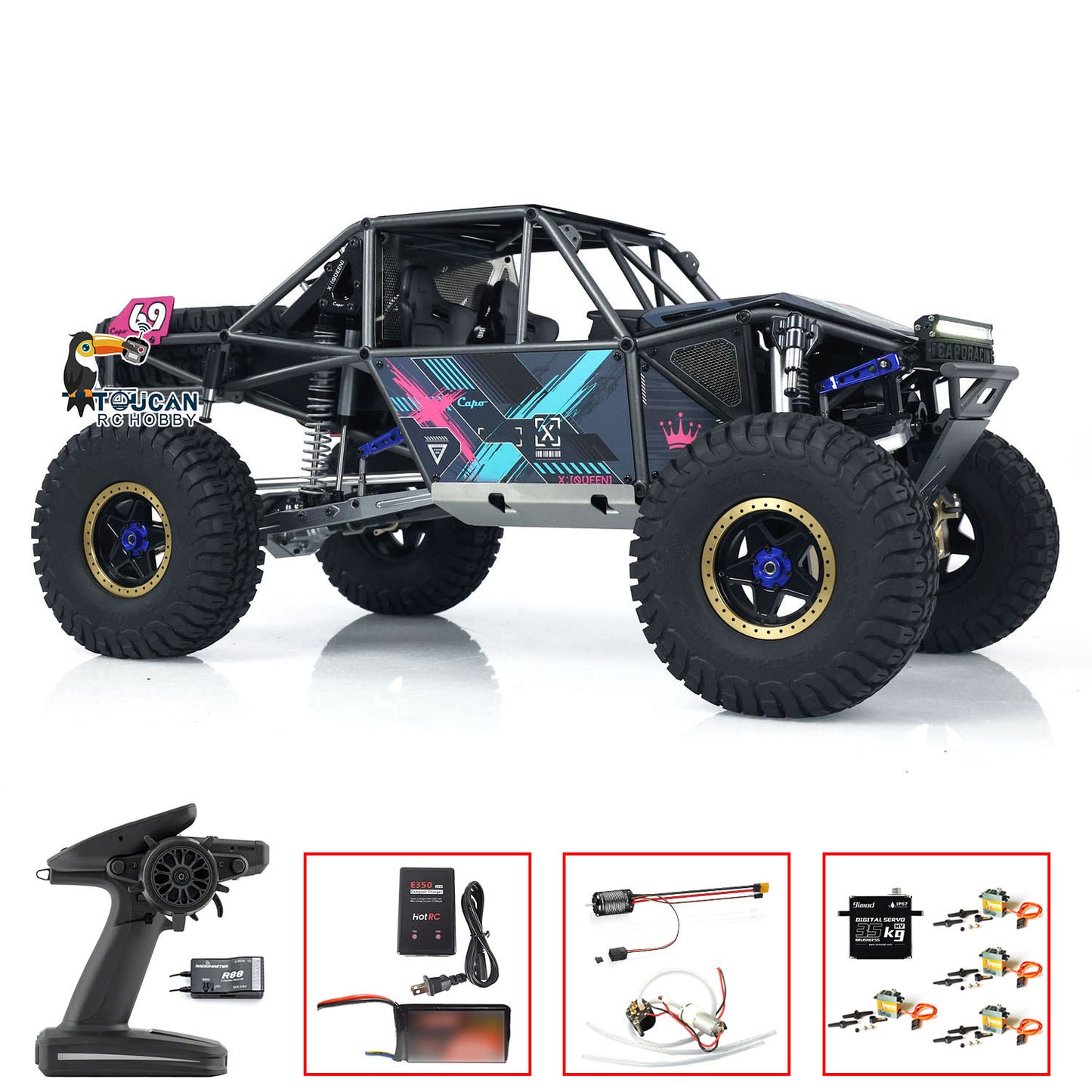 Capo U4 Queen 1/8 CD1582X RC Crawler Car 2 Speeds RC Racing Car