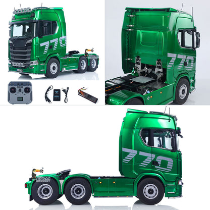 KABOLITE 1/14 770S RC Tractor Truck 6x6 Remote Control Lorry Car 2Speed Gearbox Differential Lock Battery Radio RTR Model