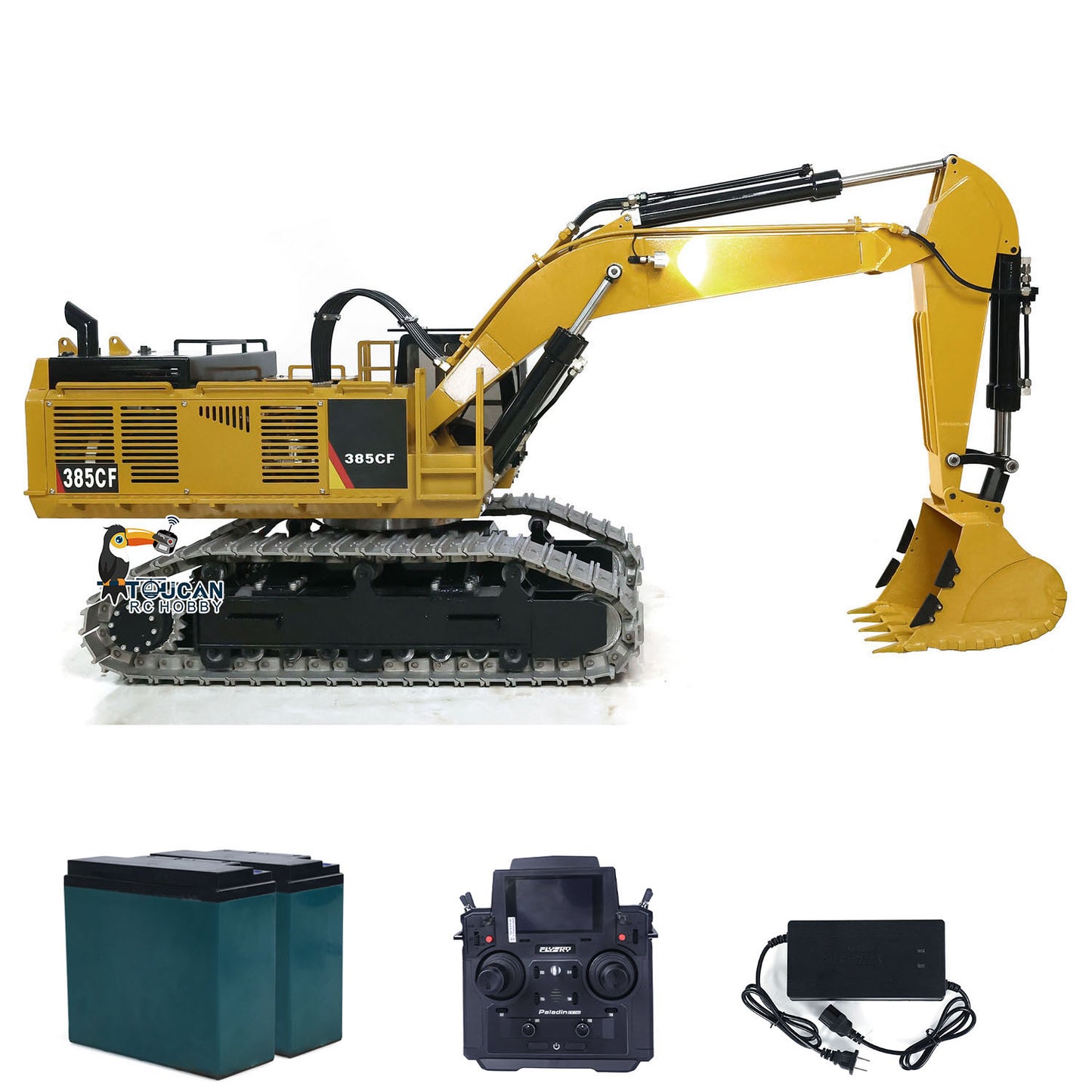 1/8 Giant RC Hydraulic Excavator 385CF Heavy Duty PL18EV Lite Remote Controller