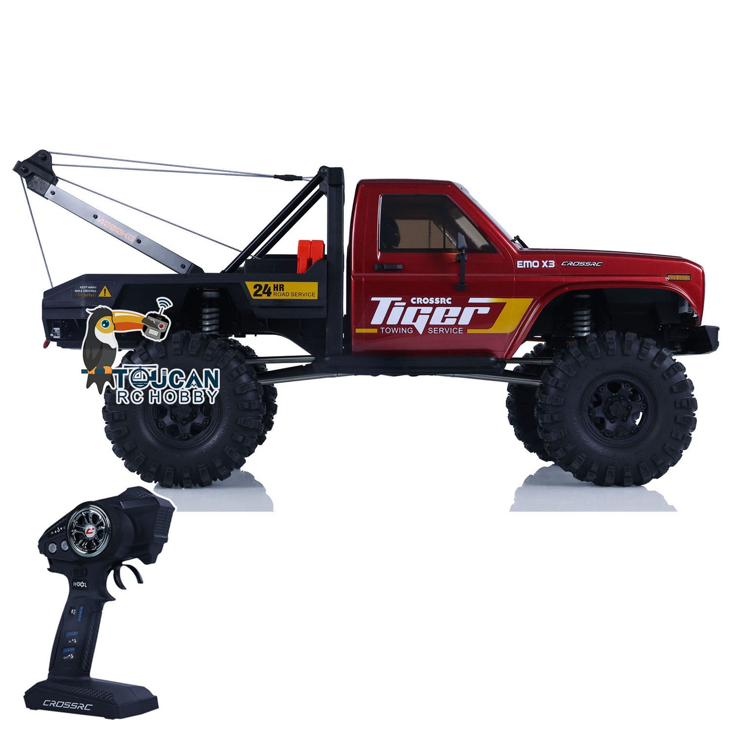 CORSSRC 1/8 4WD EMO X3 RC Towing Rescue Crawler PNP