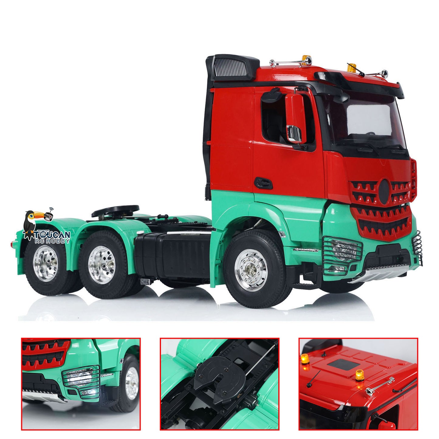 1/14 RC Sattelzugmaschine 6x4 RC Auto lackiertes montiertes Modell