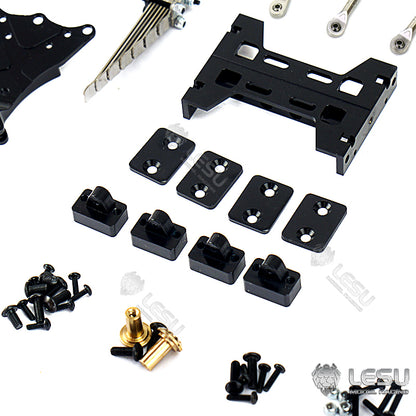 LESU Metal Rear Suspension Set Pneumatic Suspension for TAMIYA 1/14 RC Truck Axles DIY