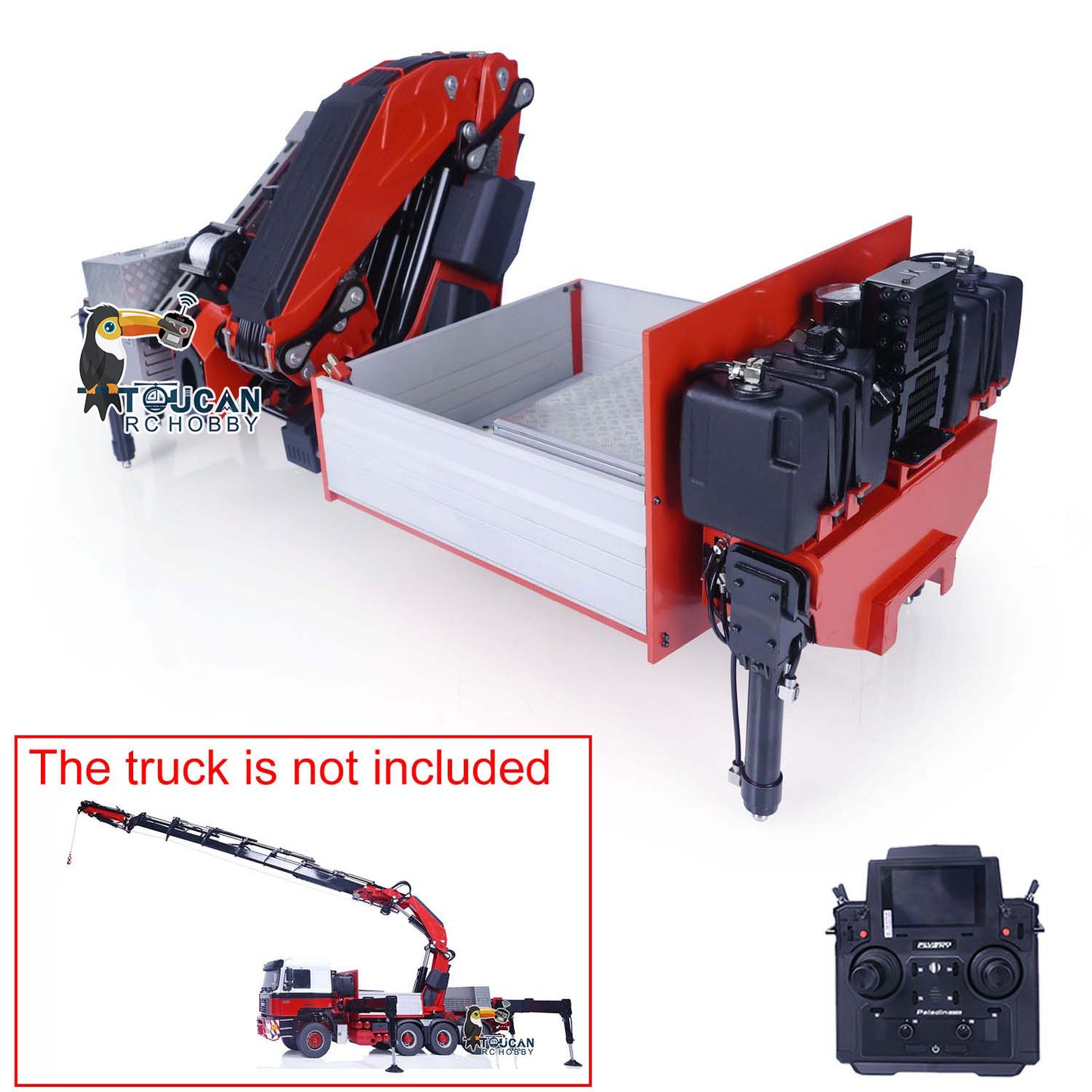 1/14 F1650 Hydraulischer RC-Heckkran für RC-Sattelzugmaschine