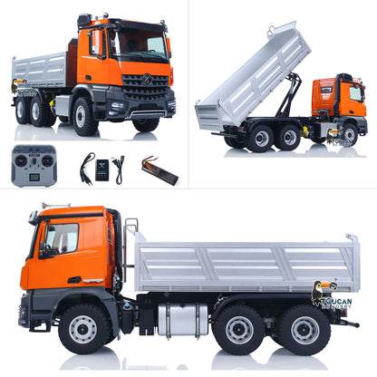 1/14 2.4G RC Electric Lifting Dumper 5702 Model 6*6 Tipper Vehicle 2Speed Sound Light Motor RTR Car Gifts Adults