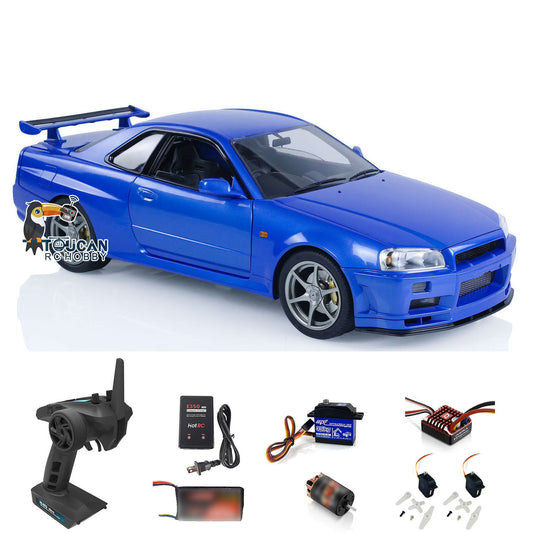 IN STOCK Capo 1/8 RTR 4x4 4WD R34 Assembled Painted RC Racing Drifting Car With Brushed Motor ESC