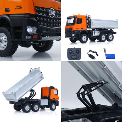 Fast Shipping 1/14 HUINA 1598 2.4G Remote Control Dumper 6*6 Engineering Transport Vehicle Lifting Rod Tipper Car Light Sound Battery Toys