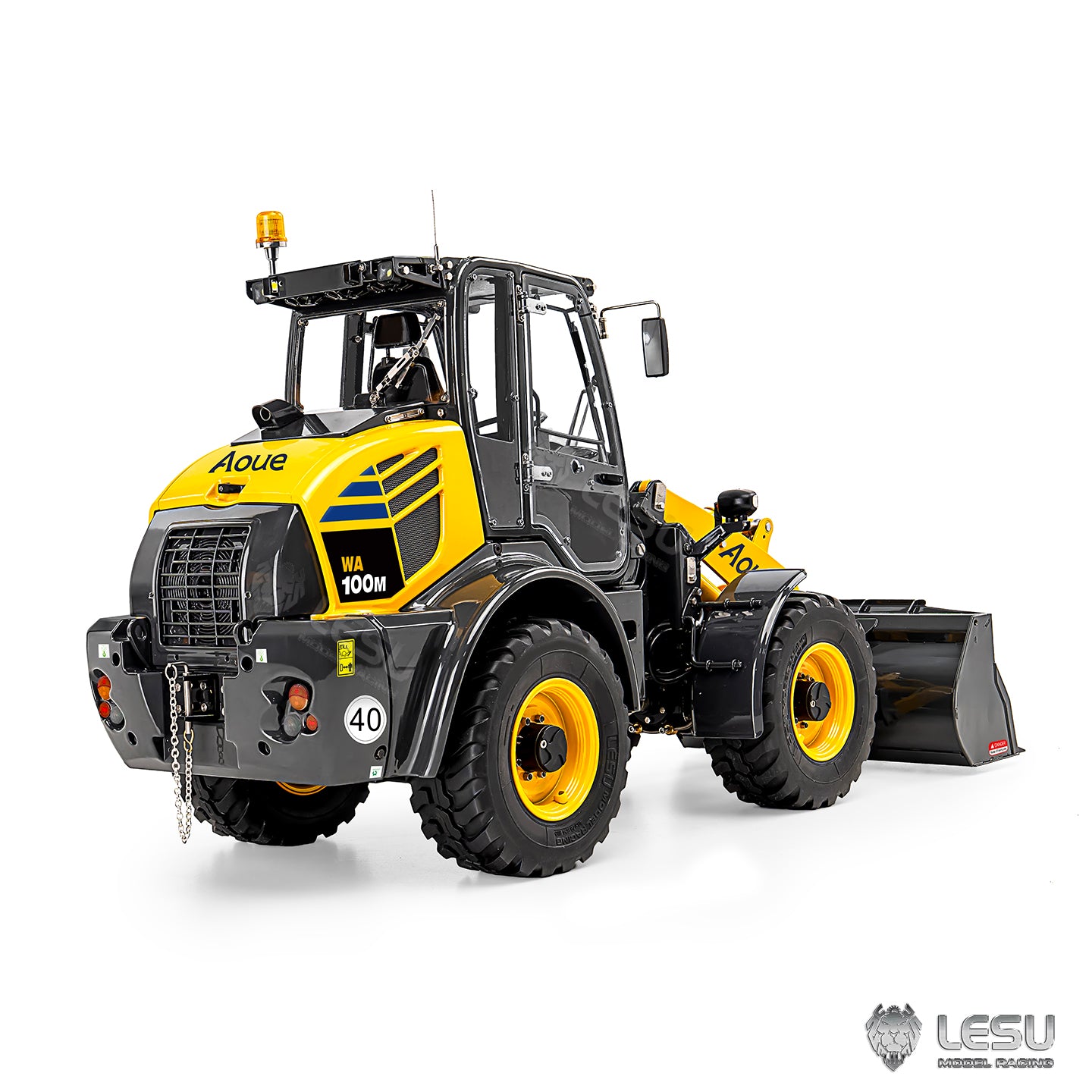 Metal LESU 1/14 RC Hydraulic Loader Aoue WA100M-8 4X4 RTR Construction Vehicle Axle Lock Sound Light ST8 Radio