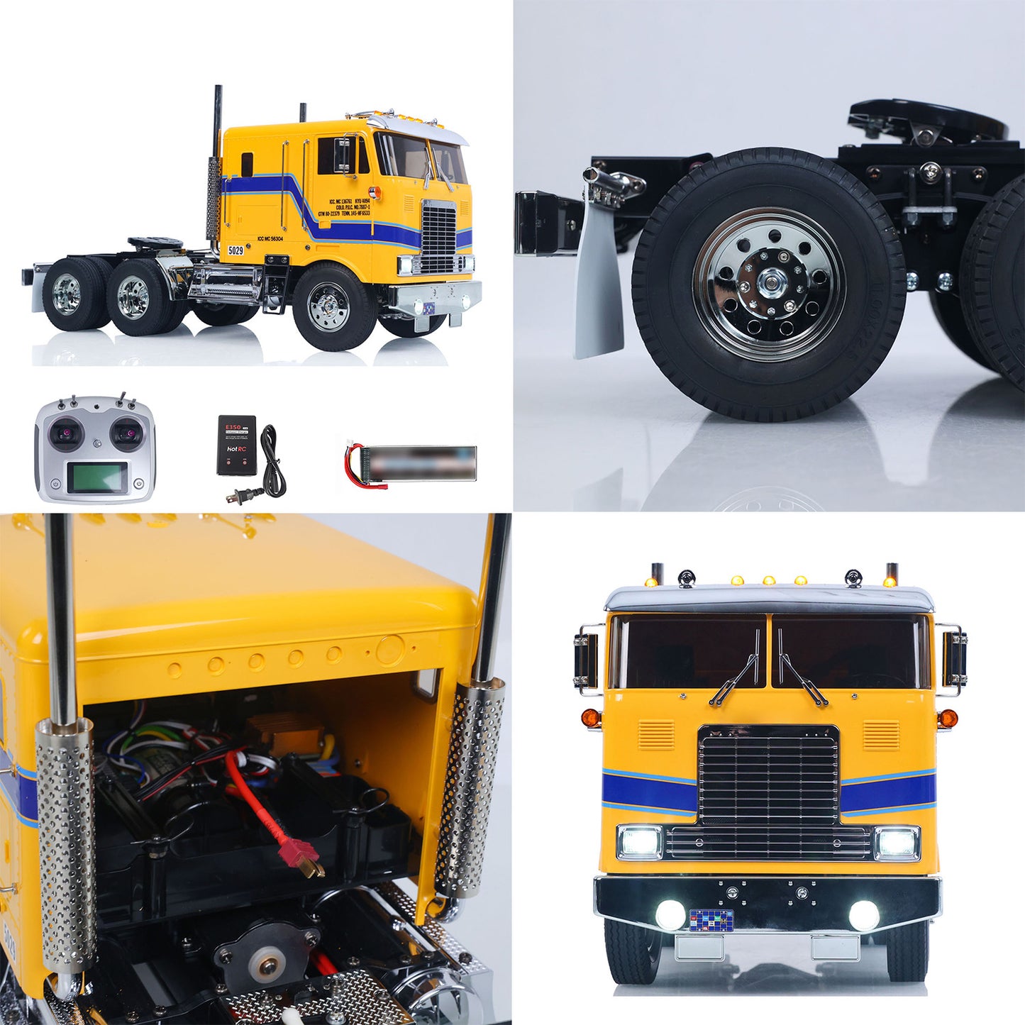 TOUCAN 1/14 Remote Control DIY Tractor Truck 6*4 TAMIYA Chassis 56304 3Speed Transmission Light Sound System RTR Flysky Radio