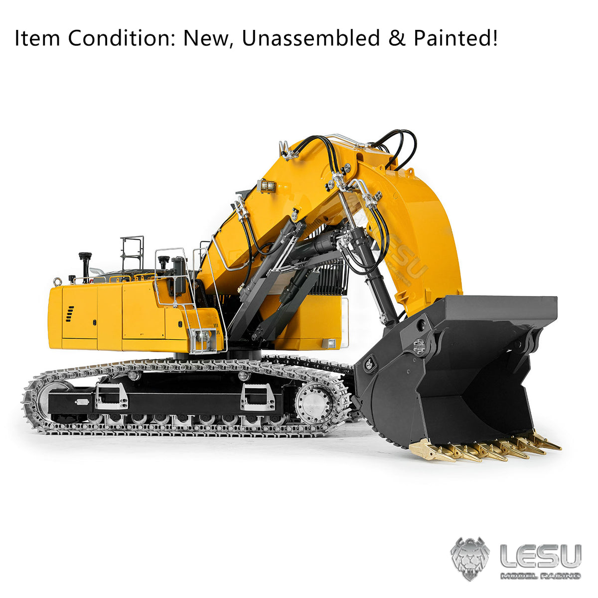 LESU Aoue LR956 1/14 Metal RC Front Shovel Digger B0041 Dual Pumps Hydraulic Excavator KIT/PNP/RTR with 4CH Valve Brushless Motor Light System