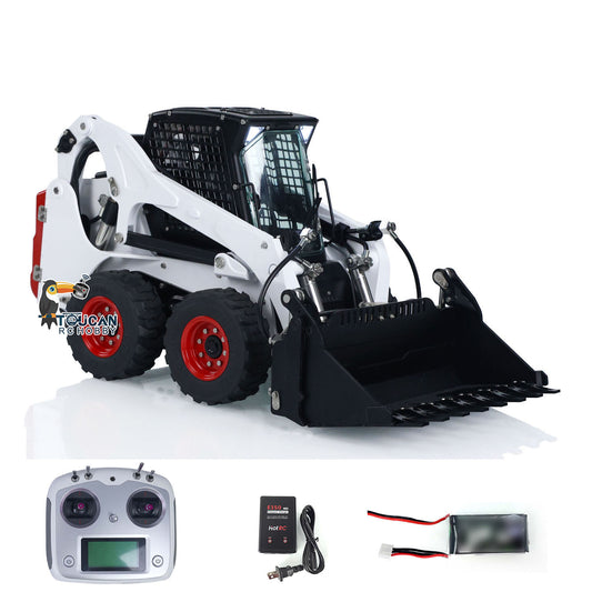 LESU 1/14 RC Metal Hydraulic Aoue LT5H Painted Assembled RTR Wheeled Skid Steer Loader A0008
