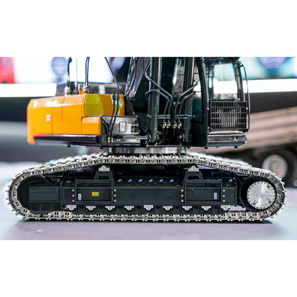 Super Frog 3 Pumps 9CH Valve 1/14 RC Hydraulic Excavator E400 Pro Metal Digger Frsky X12 Radio 5D Rocker Joystick
