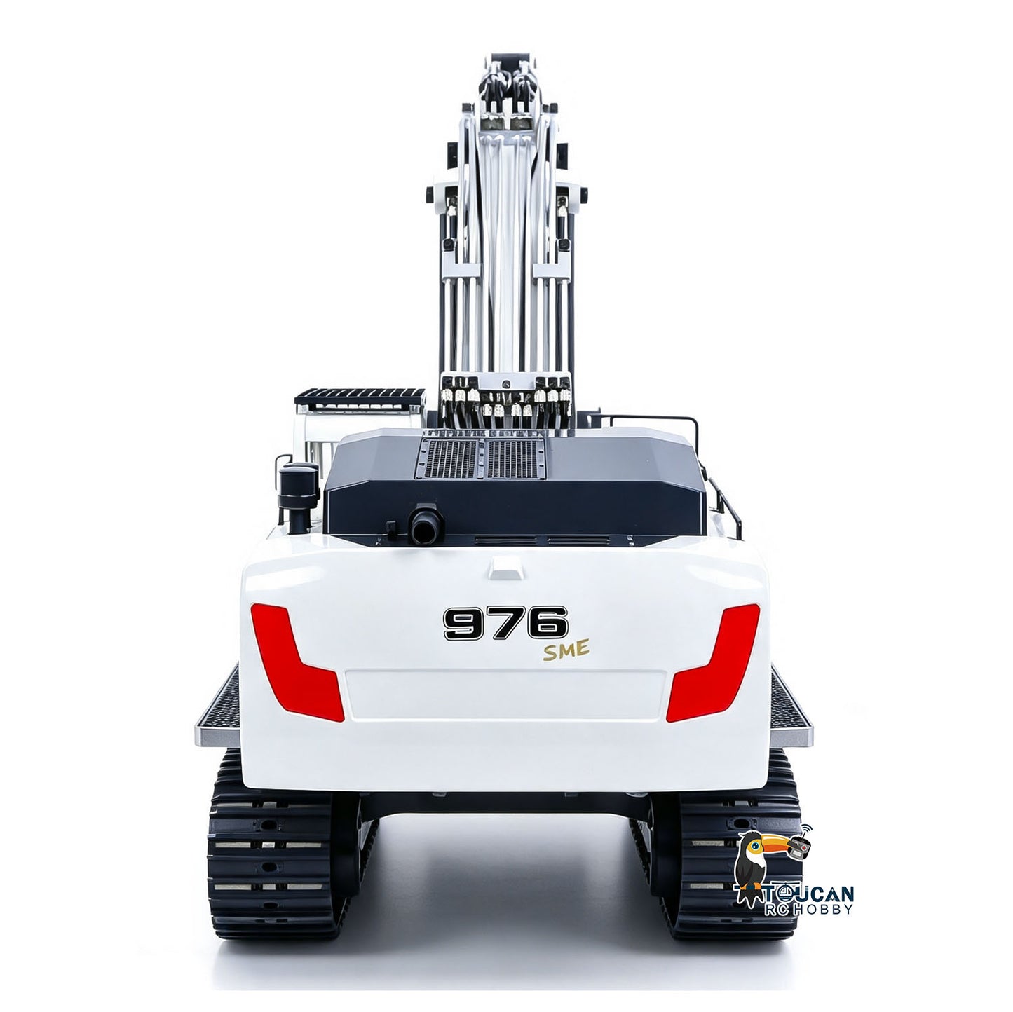 40KG! RTR 1/12 Metal Hydraulic RC Digger LR976 6CH Valves Remote Control Excavator 3.0L Dual Pump Hobbywing Brusheless ESC