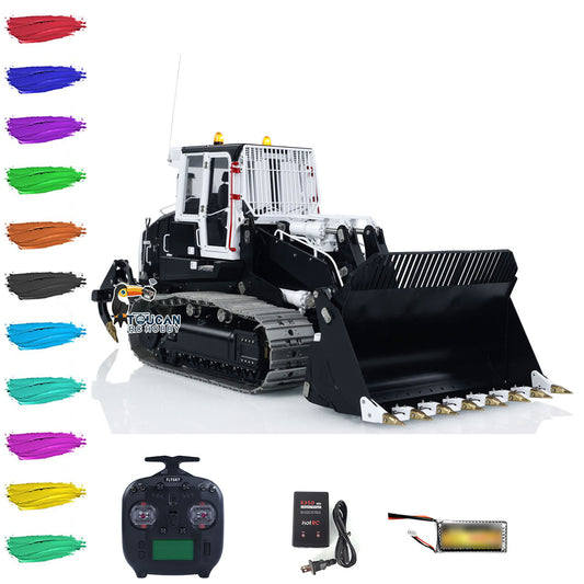 1/14 LESU 973K RC Hydraulic Loader RTR RC Tracked Car Openable Bucket Rear Plow