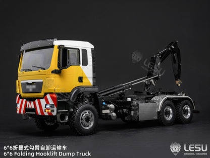 Deposit New Product Pre-order LESU 1/14 Metal 6x6 Roll-Off Dump Truck RC Construction Vehicle