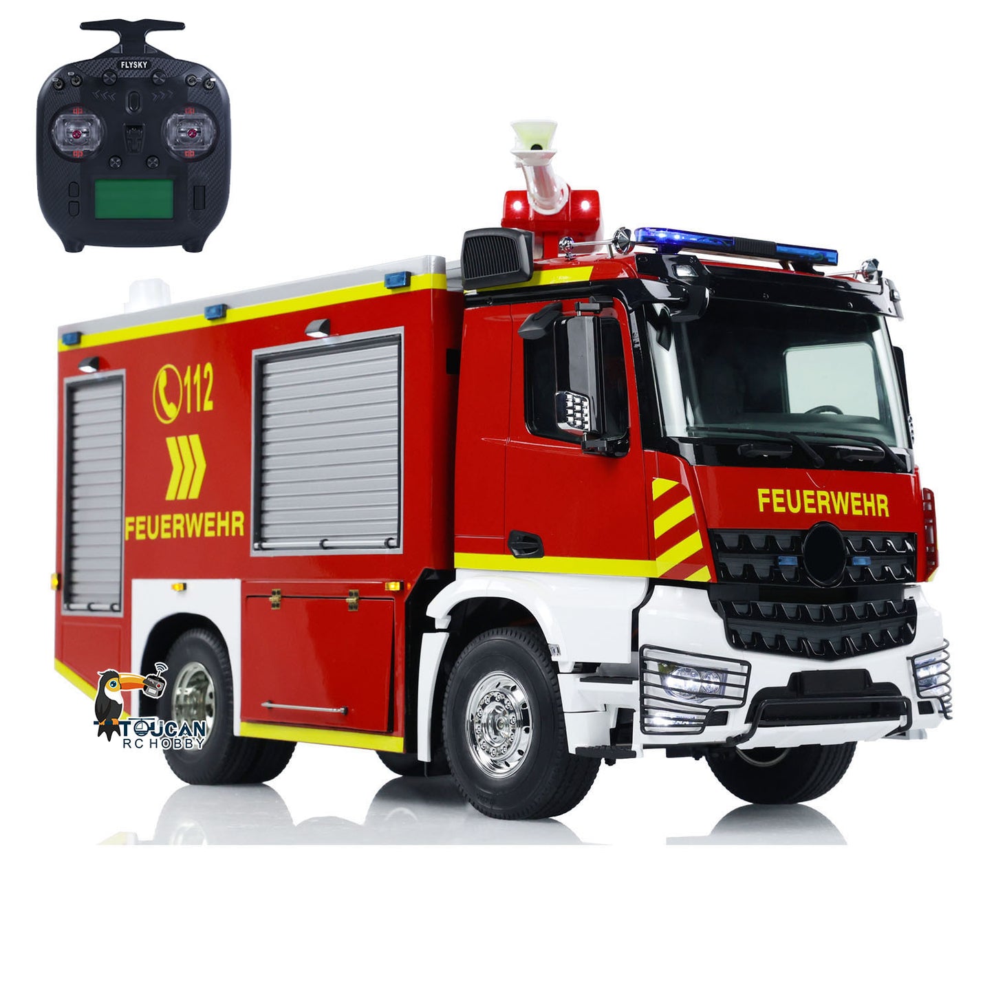 4x2 1/14 RC Fire Vehicles 2-speed Transmission Fire Fighting Truck