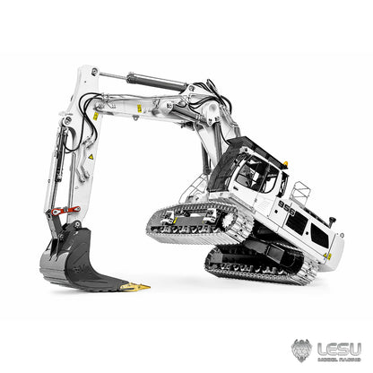 926MM Metal 3 Arms LESU 1/14 RC Hydraulic Excavator LR956 Remote Control Digger Model Vehicle Dual Pump System 7CH Valve Light