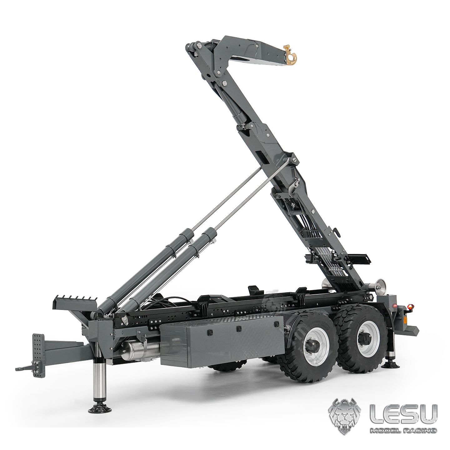Deposit New Product Pre-order LESU 1/14 Metal Full Dump Semi Trailer RC Construction Vehicle