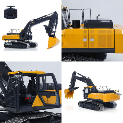 Super Frog 3 Pumps E400 Pro 6CH Valve Thumb Type 1/14 RC Hydraulic Excavator Metal Digger Frsky X14 Radio Sound