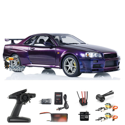 Capo 1/8 Assembled Painted RTR 4x4 4WD R34 RC Racing Drifting Car With Brushless Motor ESC