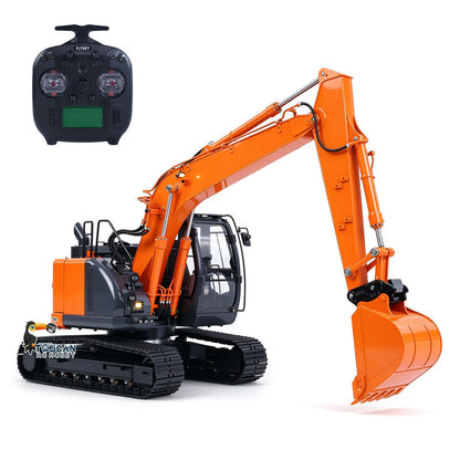 SFROG ZX135US LITE Metal Digger 1/14 RC Hydraulic Excavator 3CH Valve 3.5-4MPA Pump Manual Quick Coupler ST8 Radio Light Sound