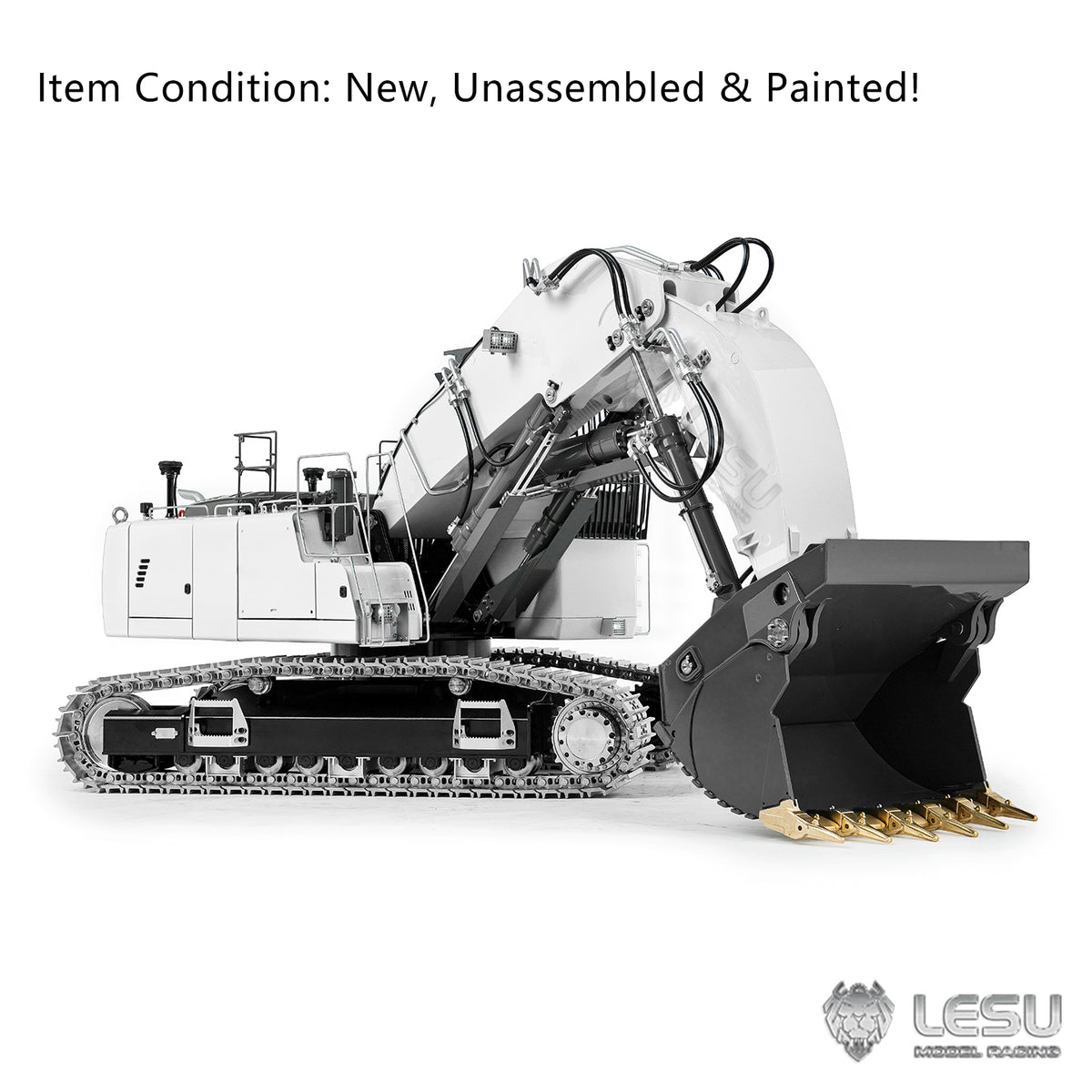 LESU Aoue LR956 1/14 Metal RC Front Shovel Digger B0041 Dual Pumps Hydraulic Excavator KIT/PNP/RTR with 4CH Valve Brushless Motor Light System