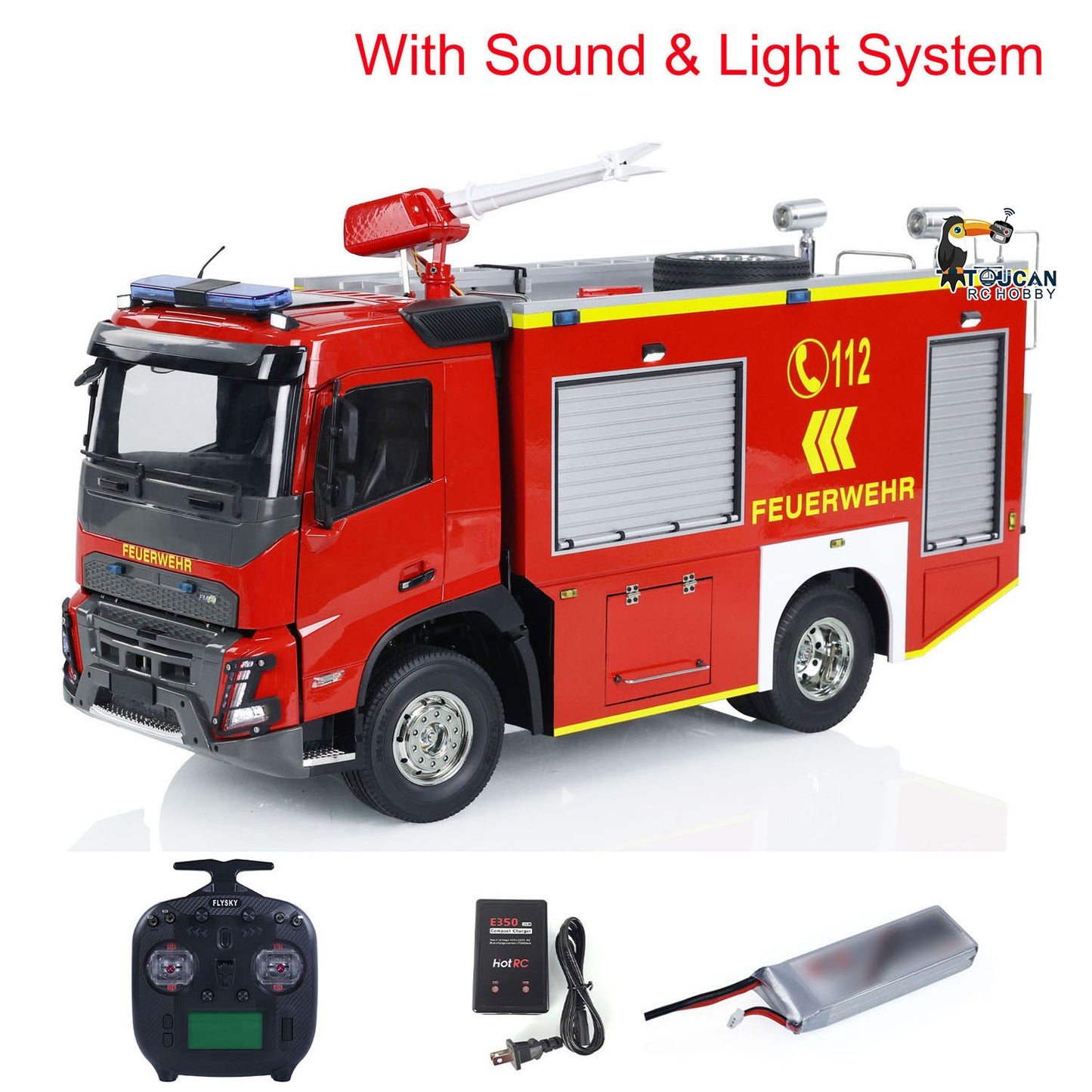 1/14 4x2 RC Fire Vehicles Fire Fighting Truck