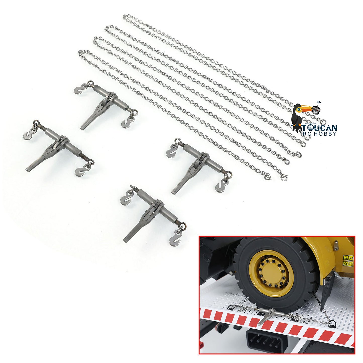 Metal Ratchet Chain Binders Load Tensioner  Metal Hook