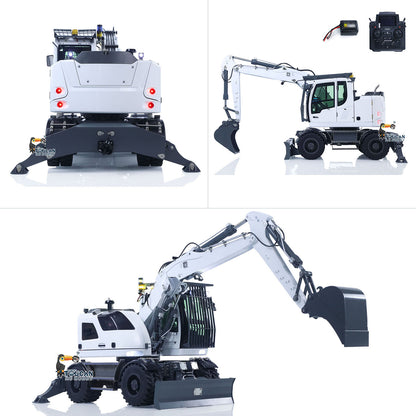 CUT 1/14 Scale 914 8-ways RC Hydraulic Wheeled Excavator