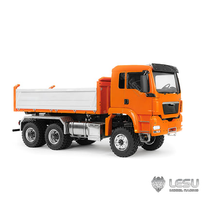 LESU TGS 1/14 RC Hydraulic Dump Truck 6x6 Metal Remote Control Dumper Car Model