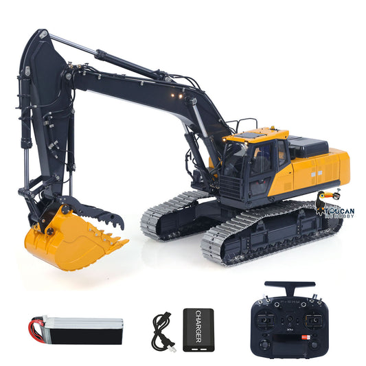SFROG 3 Pumps E400 Pro 6CH Valve Thumb Type 1/14 RC Hydraulic Excavator Metal Digger Frsky X14 Radio Sound