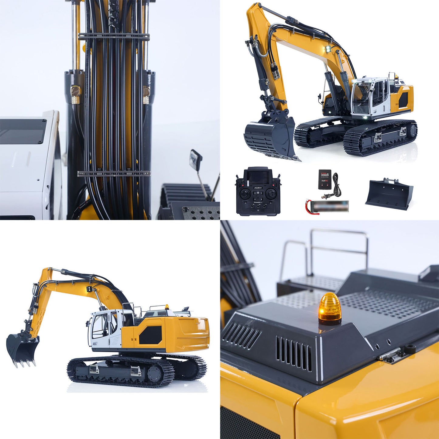 Shipping 1:14 Hydraulic RC Excavator for Remote Control 945 5CH Reversing Valve