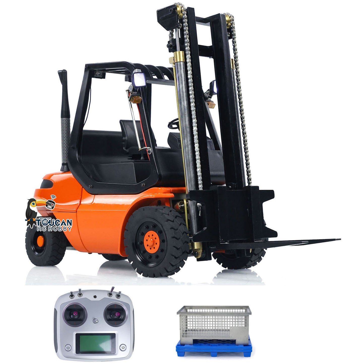 1/14 Hydraulic RC Forklift Wheeled Transfer Car