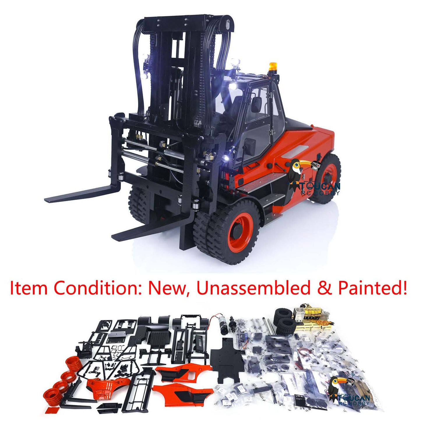 LESU 1/14 Aoue LD160S RC Unassembled Metal Hydraulic Forklift A0014