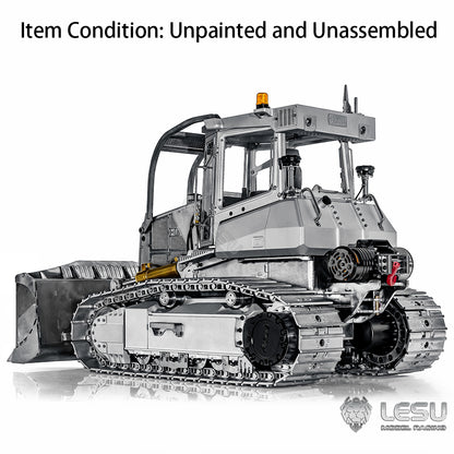 1/14 Hydraulic RC Bulldozer LESU Aoue 850K Metal I6S Remote Control Dozers Model