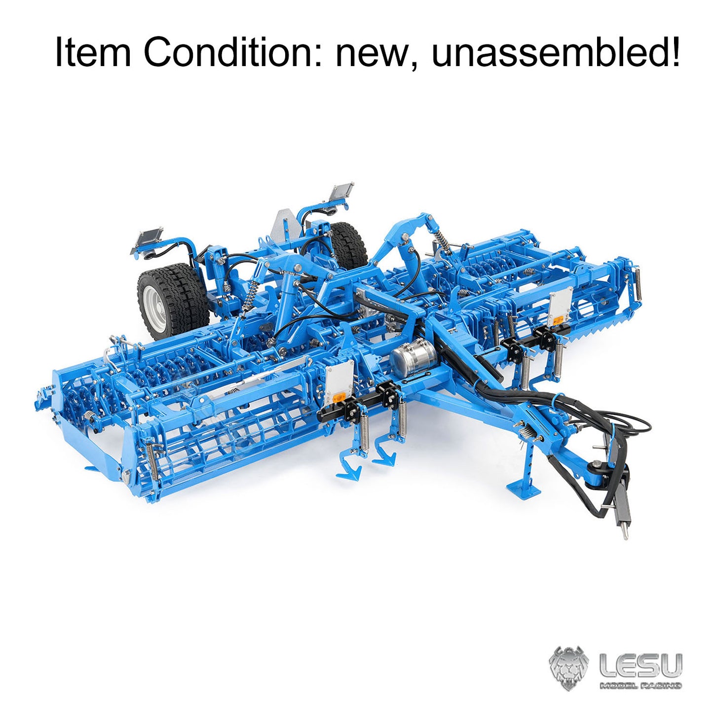 K500 Metal Seedbed Pre-sowing Soil Preparation Machine KIT for LESU 1/14 RC Hydraulic Agricultural Car Tractor AOUE 1050 Painted or Unpainted