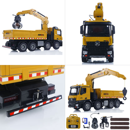 Second Hand CA Stock HUINA 1538 1/14 RC Timber Grab Truck Dumper Remote Control Model Toy Vehicles 2.4G Radio Battery