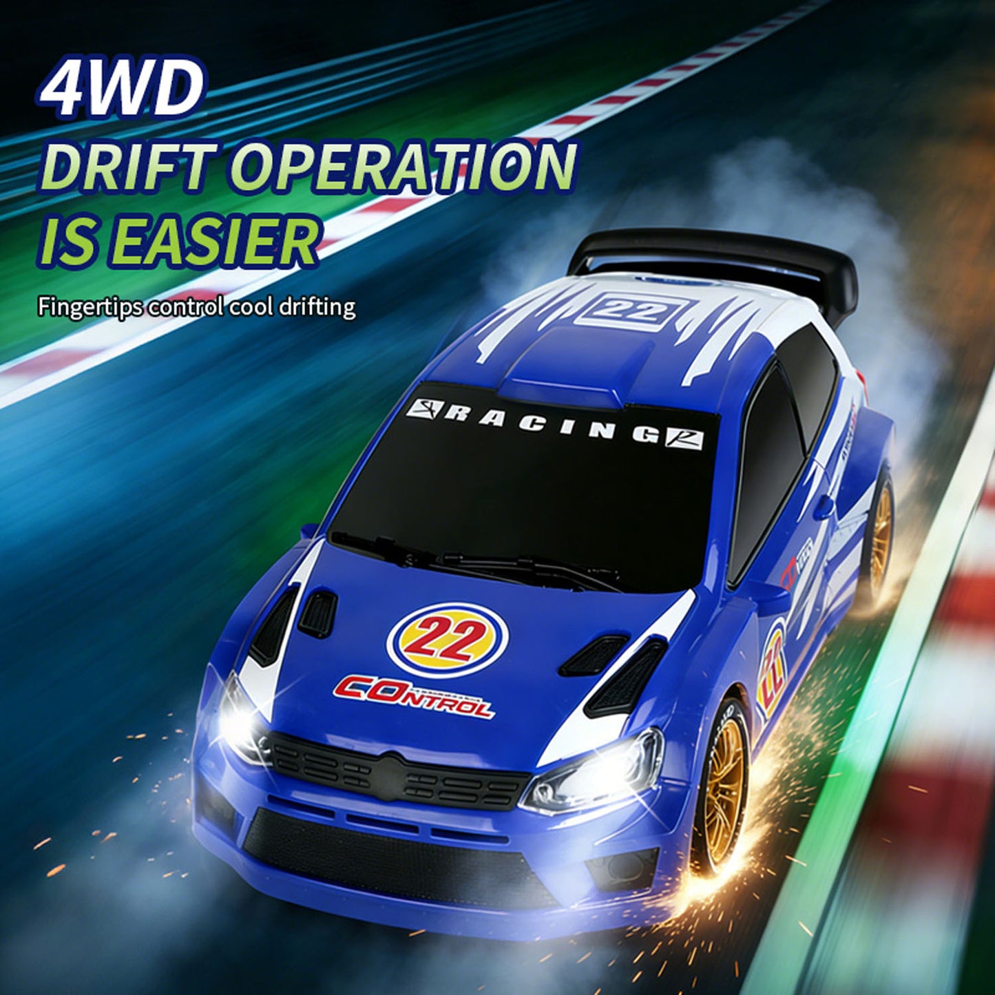 JJRC Q233 1/24 Transformable 4*4 Remote Control Drifting Car RC Rally Vehicle Motor ESC Servo Light Effect No Sounds RTR