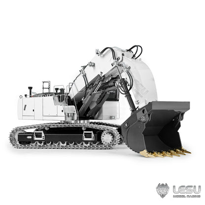 LESU LR956 1/14 Metal RC Hydraulic Front Shovel Excavator B0031 Dual Pumps KIT/PNP/RTR Digger with 7CH Valve Light System Simulated GPS