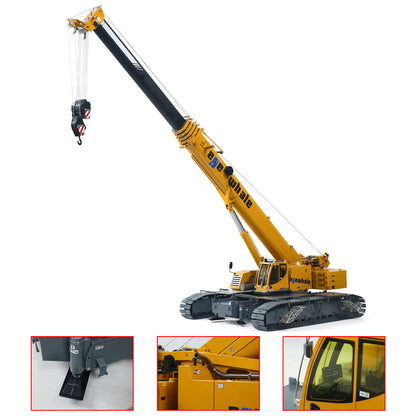 Pre-Order Eyewhale 1/14 Metal Remote Control Hydraulic Telescopic Crawler Crane Truck RC Hoist Model Brushless ESC Frsky Radio 5D Joystick
