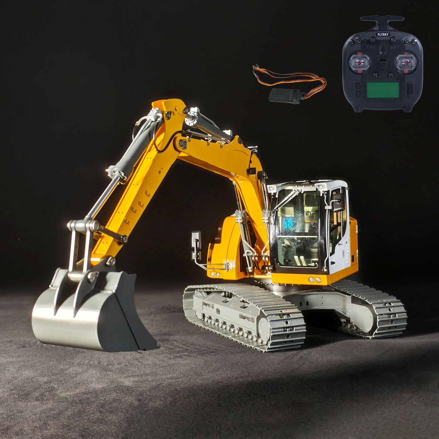 JDM-208 1/14 RC Hydraulic Excavator R920 Metal Remote Control Digger Model ST8 Controller