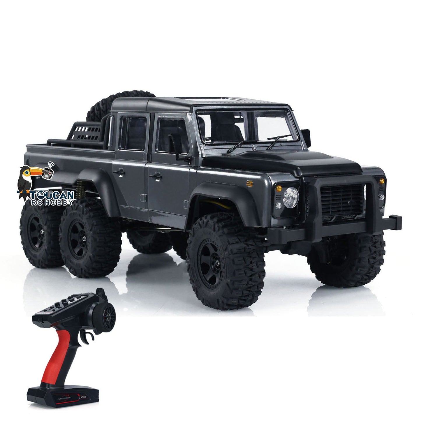 Camion tout-terrain radiocommandé Pick-up Rock Crawler à l'échelle 1/10 6WD Version PNP 