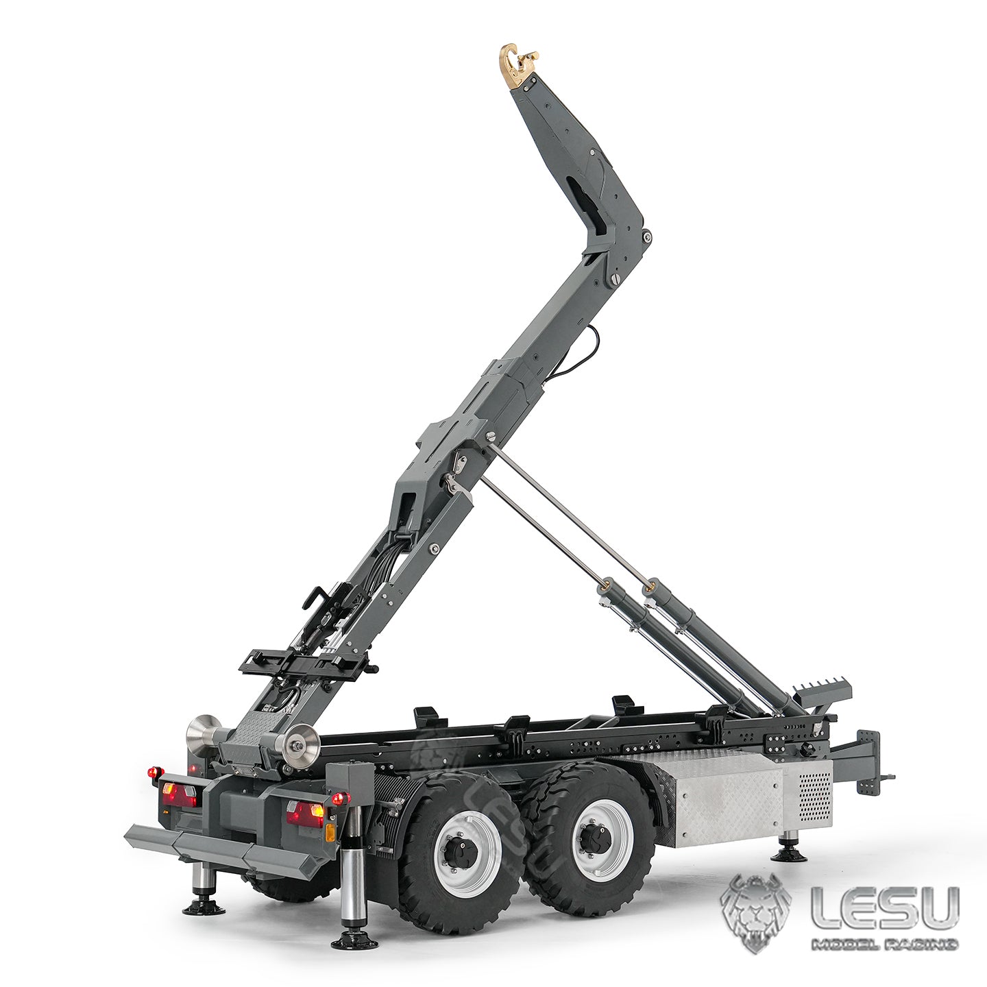Deposit New Product Pre-order LESU 1/14 Metal Full Dump Semi Trailer RC Construction Vehicle
