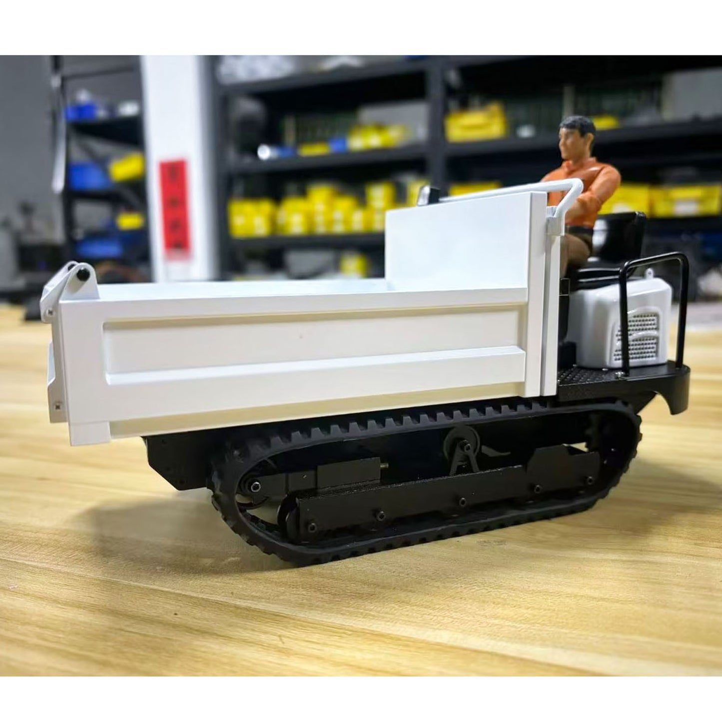 Metal 1/14 Remote Control Hydraulic Crawler Dump Truck RC Tipper Model Engineering Vehicle Light Sound Effect Flysky Radio Construction Machine