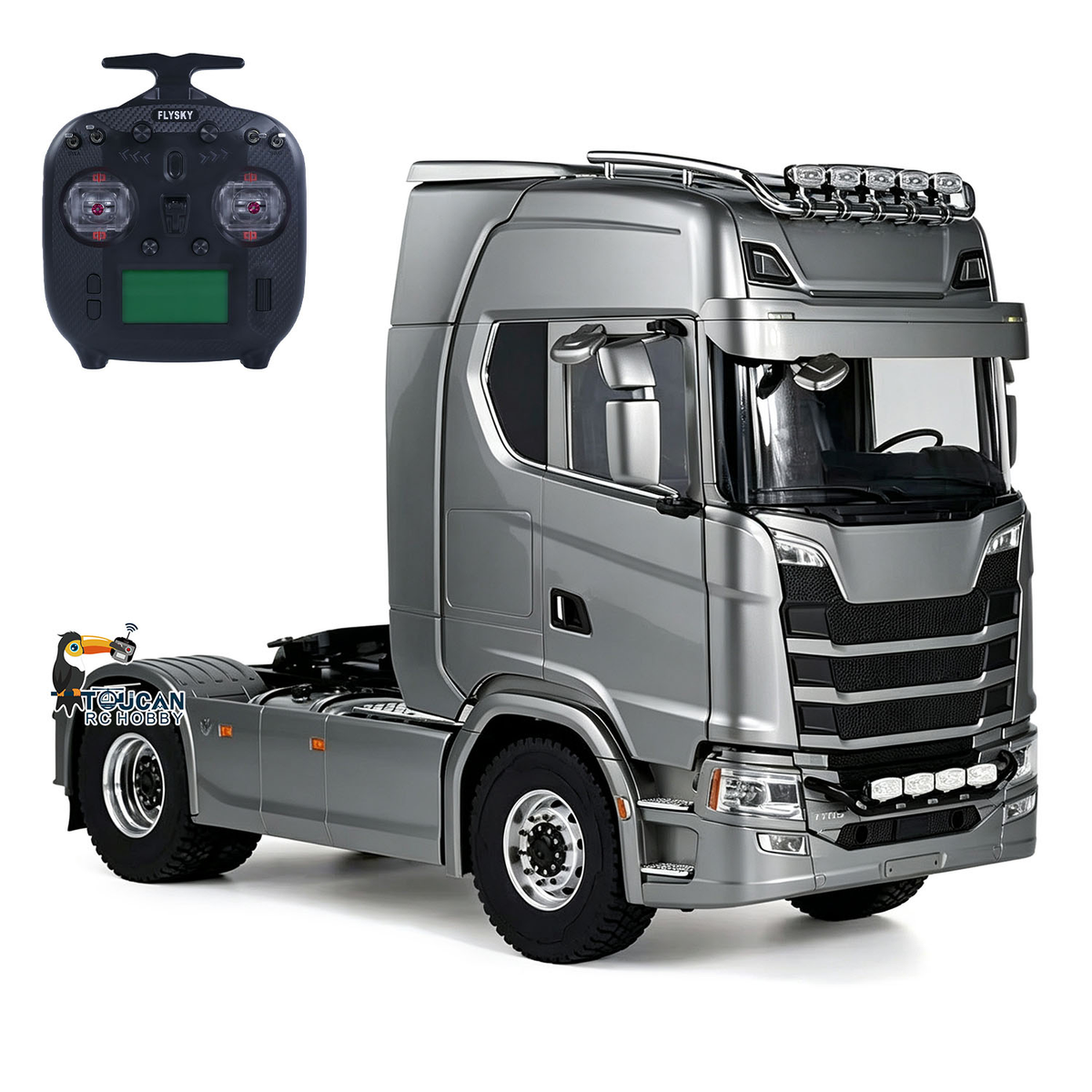 MD 2Speed 1/14 4WD Metal Radio Control Tractor Truck 770S Differential Locks RC Lorry Car HobbyWing ESC Lights Sounds RTR Model