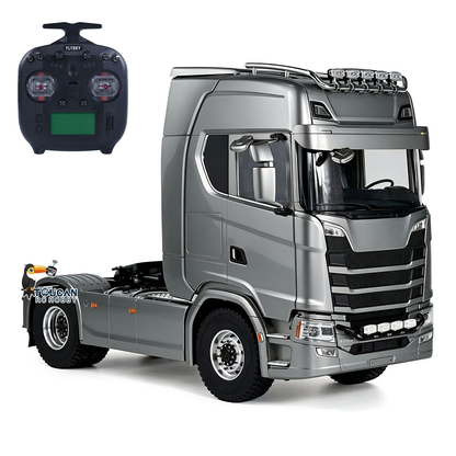 MD 2Speed 1/14 4WD Metal Radio Control Tractor Truck 770S Differential Locks RC Lorry Car HobbyWing ESC Lights Sounds RTR Model